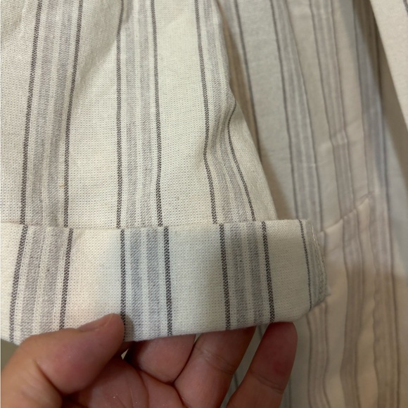 PULL & BEAR Cotton Blend Striped Blazer - Picture 3 of 11